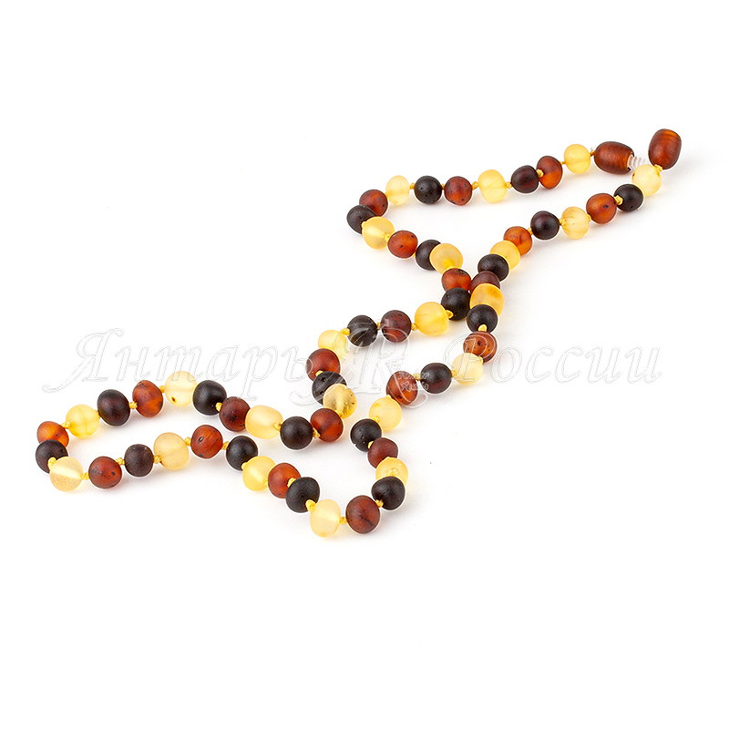 Бусы янтарь