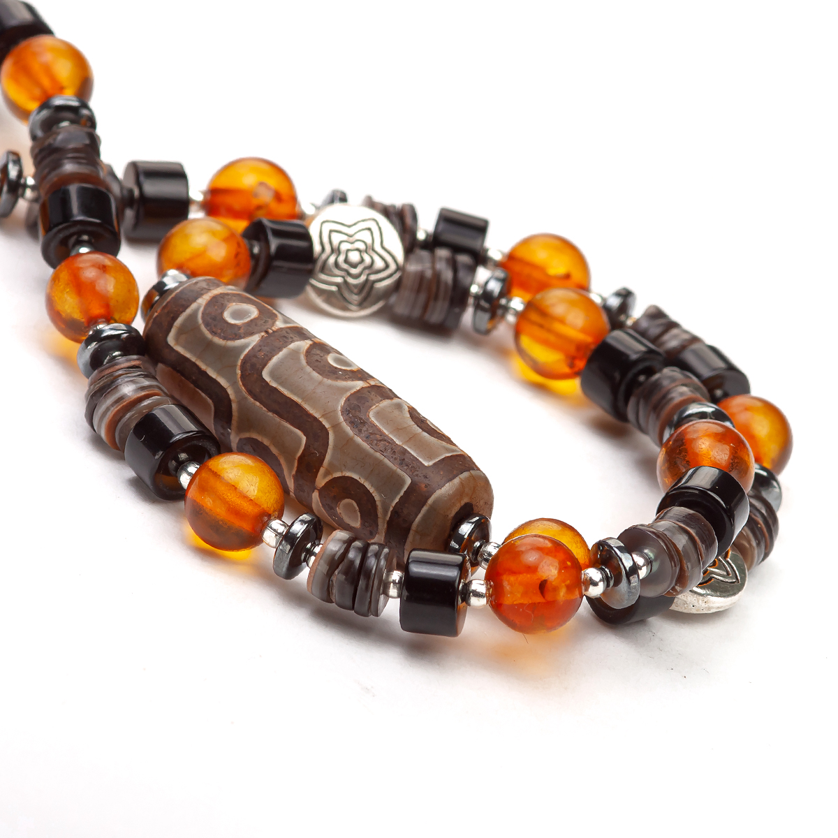 Бусы янтарные Фантазия