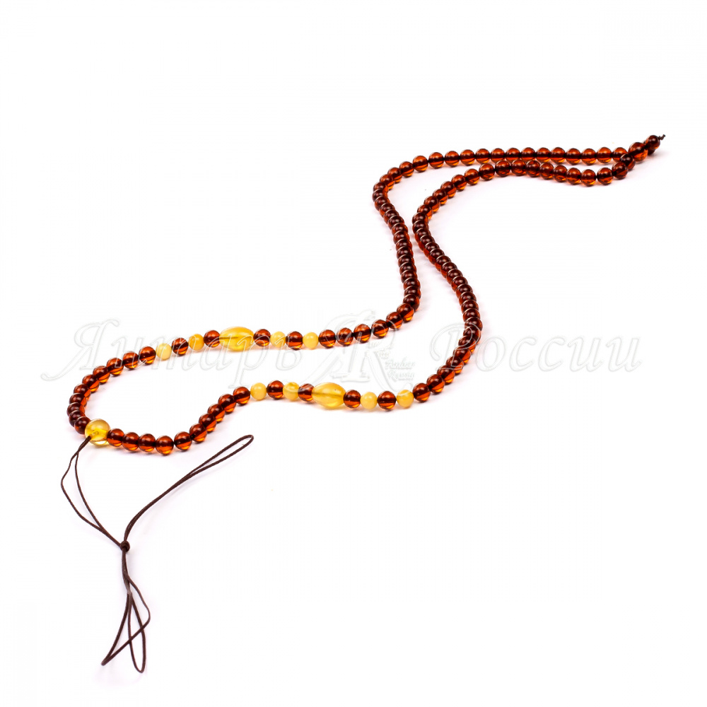 Бусы под кулон Янтарь